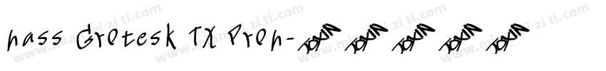 hass Grotesk TX Proh字体转换